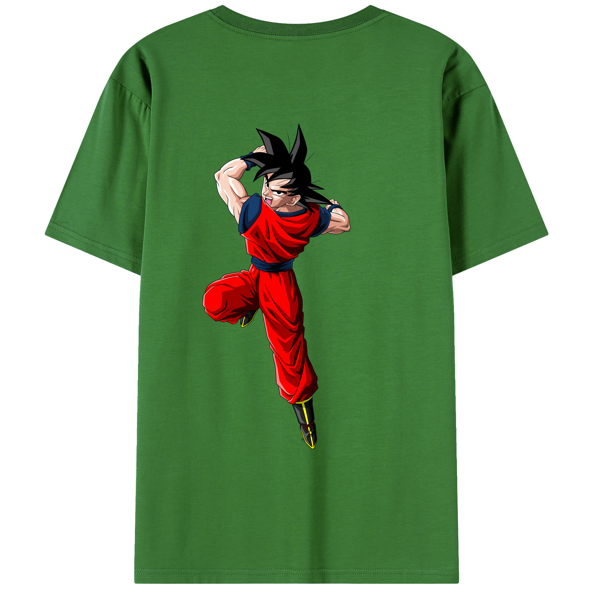 （画像用） ドラゴンボール 孫悟空（そん ごくう）Son Goku カカロット DRAGON BALL Kakarotto レディース半袖Tシャツ(バックプリント)